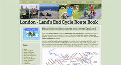 Desktop Screenshot of london-landsendcycleroutebook.com