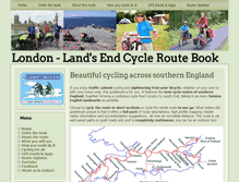 Tablet Screenshot of london-landsendcycleroutebook.com
